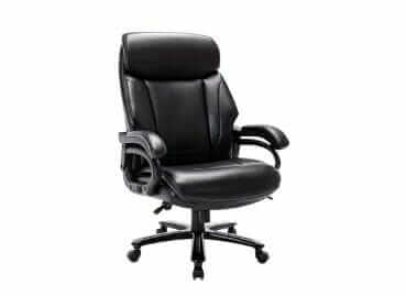 STARSPACE High Back Big & Tall 400lb Bonded Leather Office Chair