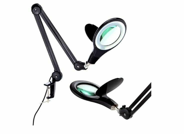 Brightech LightView PRO LED Magnifying Glass Desk and craft Lamp