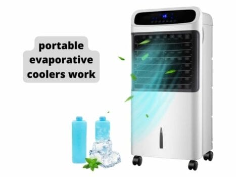 how do portable evaporative coolers work?